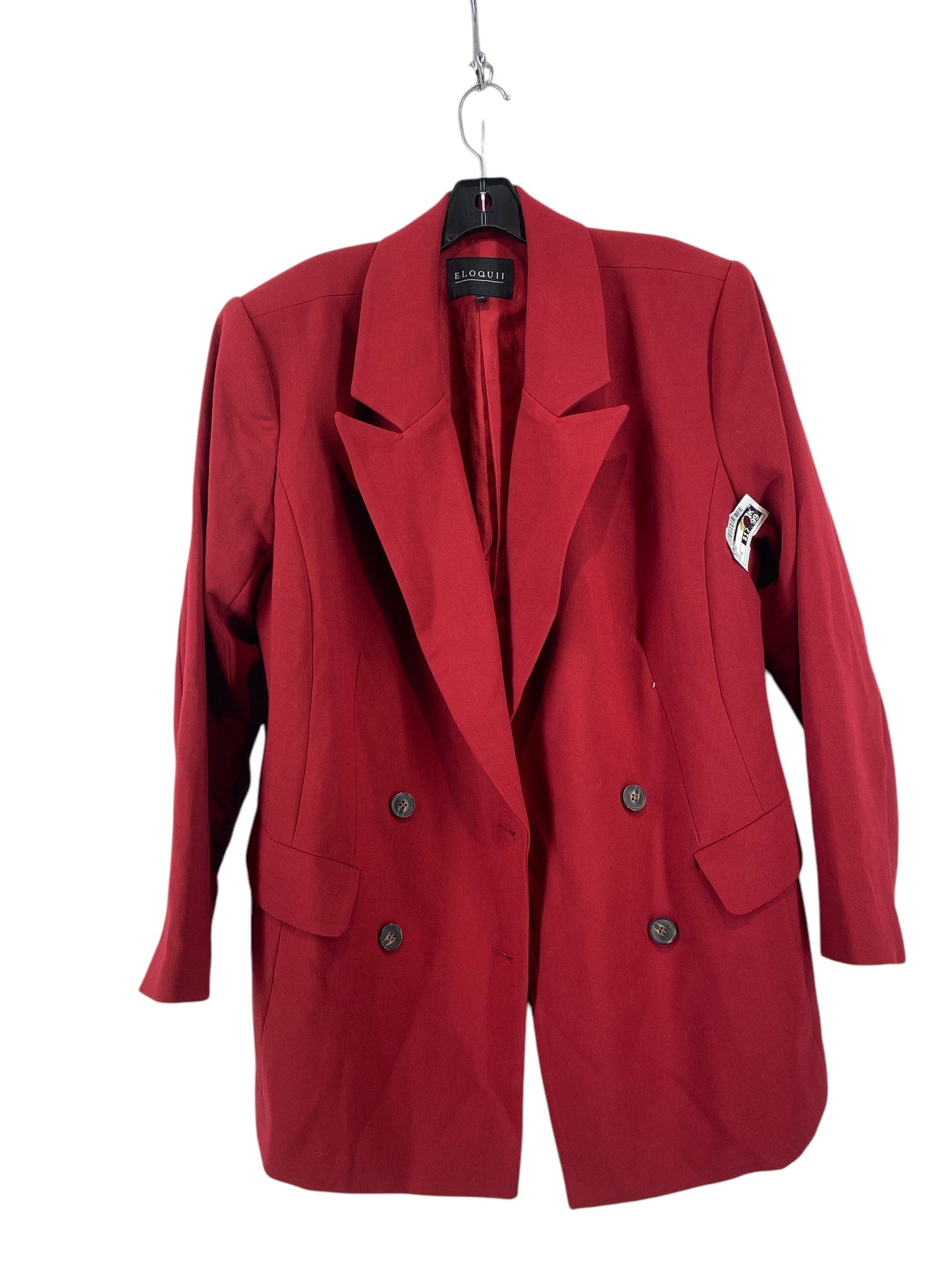 Blazer By Eloquii In Red, Size: 16