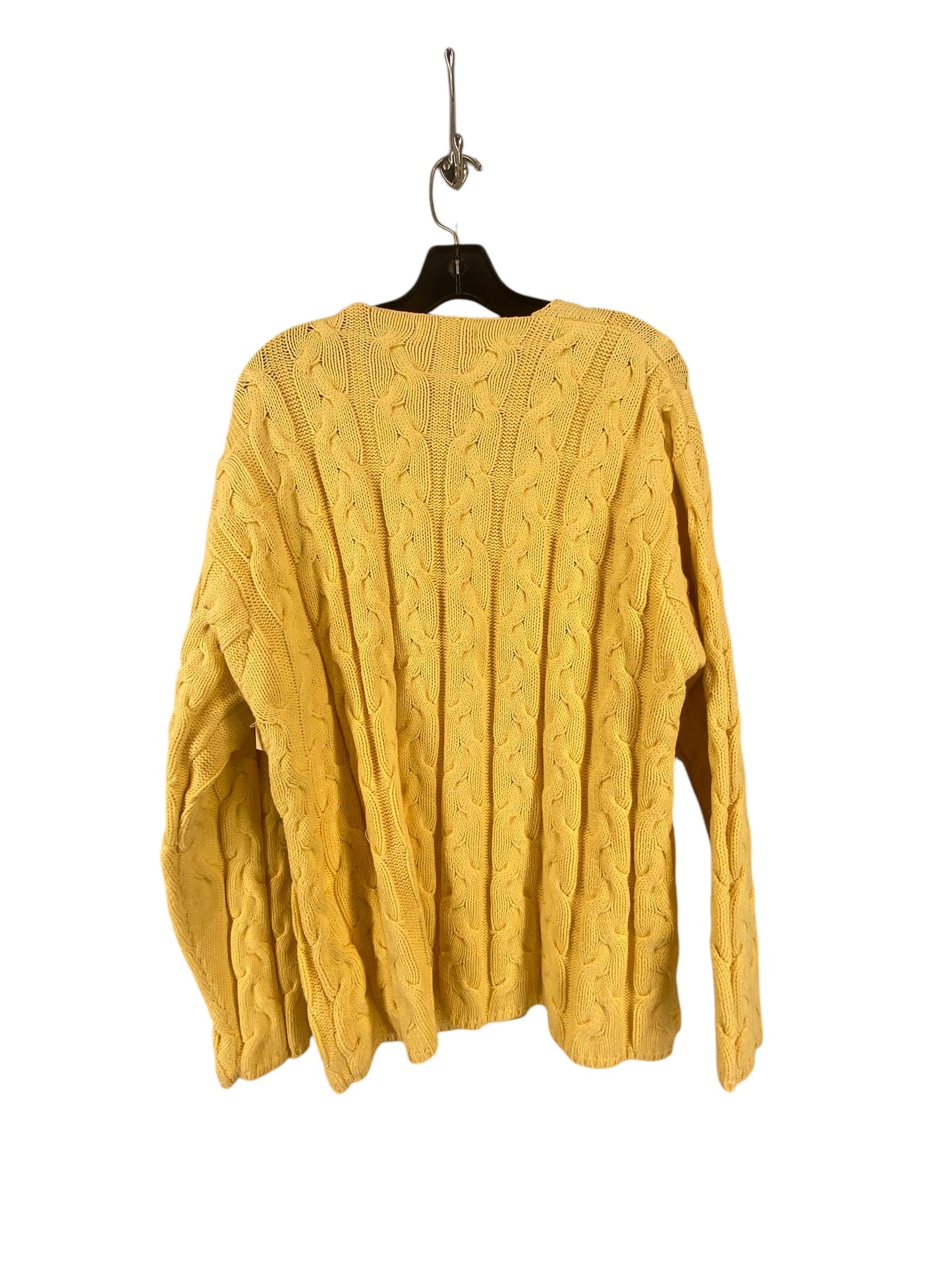 Sweater By Eddie Bauer In Yellow, Size: Xl