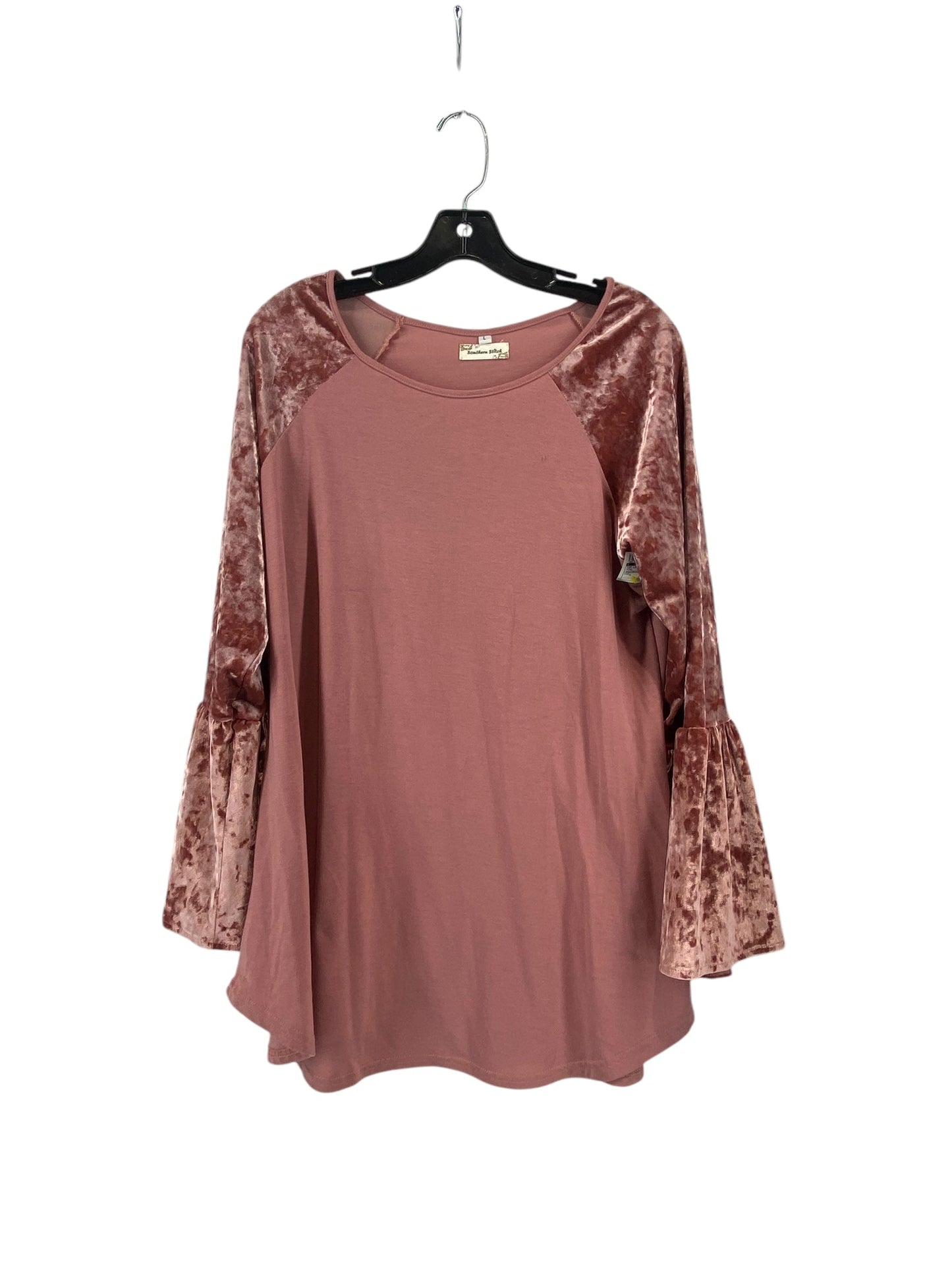 Top Long Sleeve By Clothes Mentor In Pink, Size: L