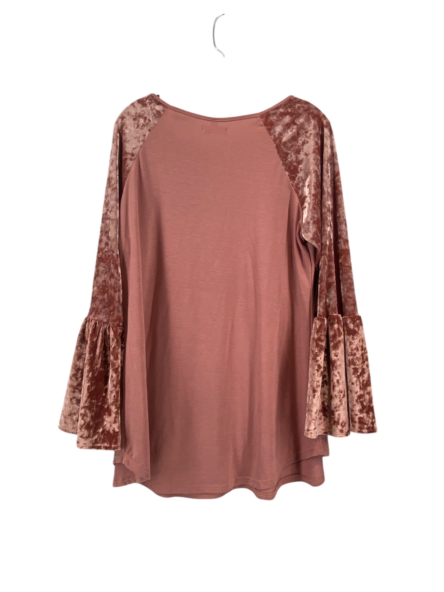 Top Long Sleeve By Clothes Mentor In Pink, Size: L