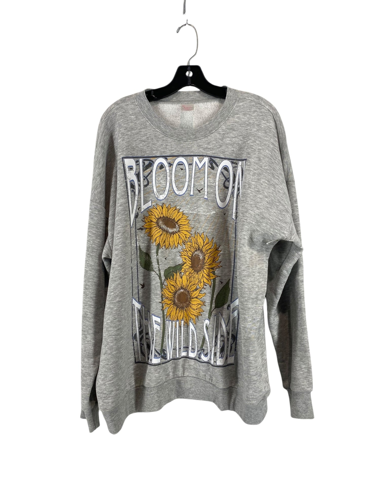 Sweatshirt Crewneck By No Boundaries In Grey, Size: Xl