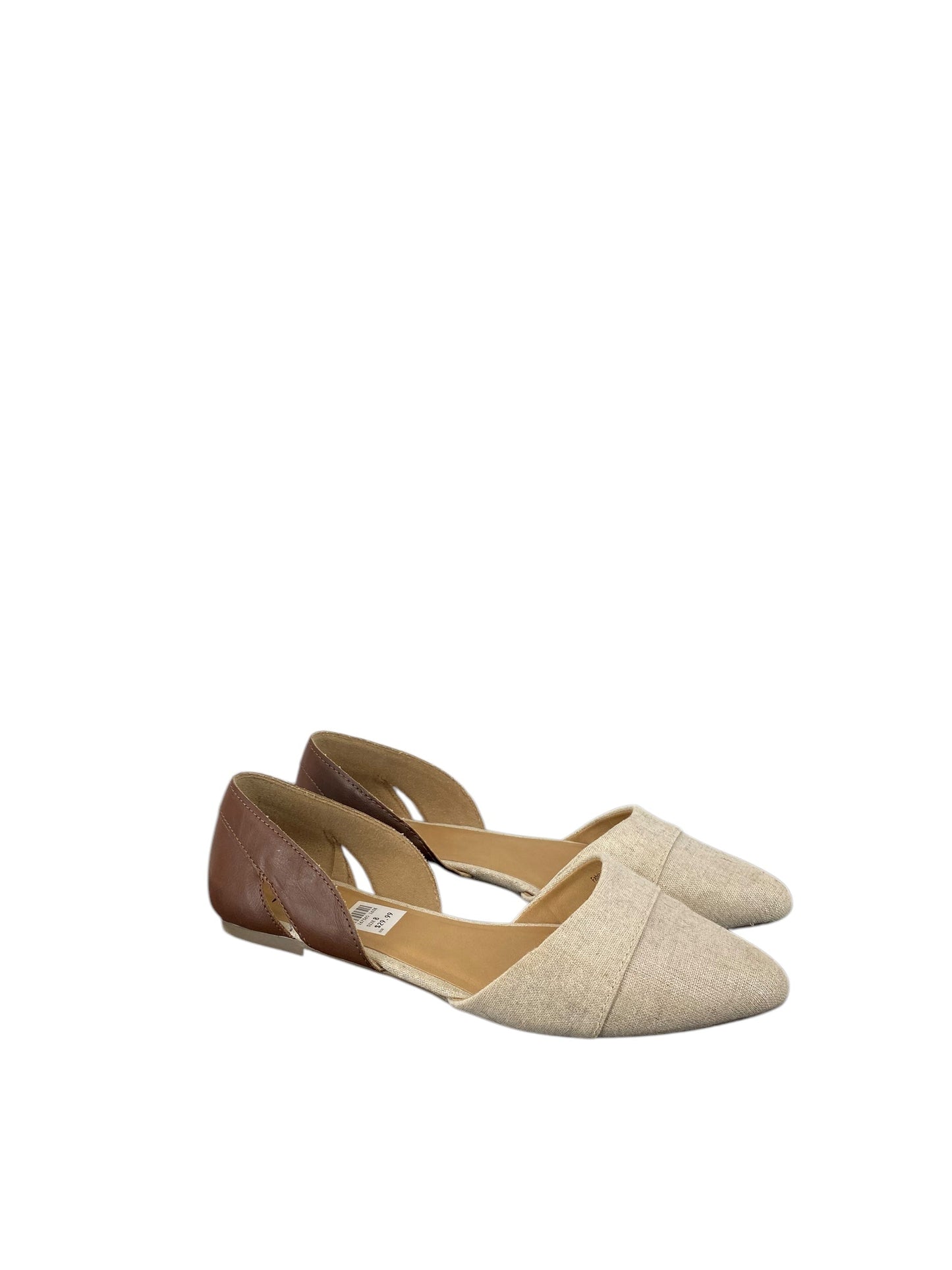 Shoes Flats By Fioni In Brown & Tan, Size: 8