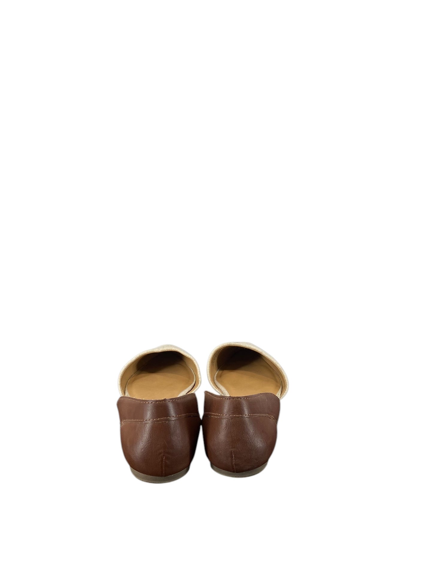 Shoes Flats By Fioni In Brown & Tan, Size: 8