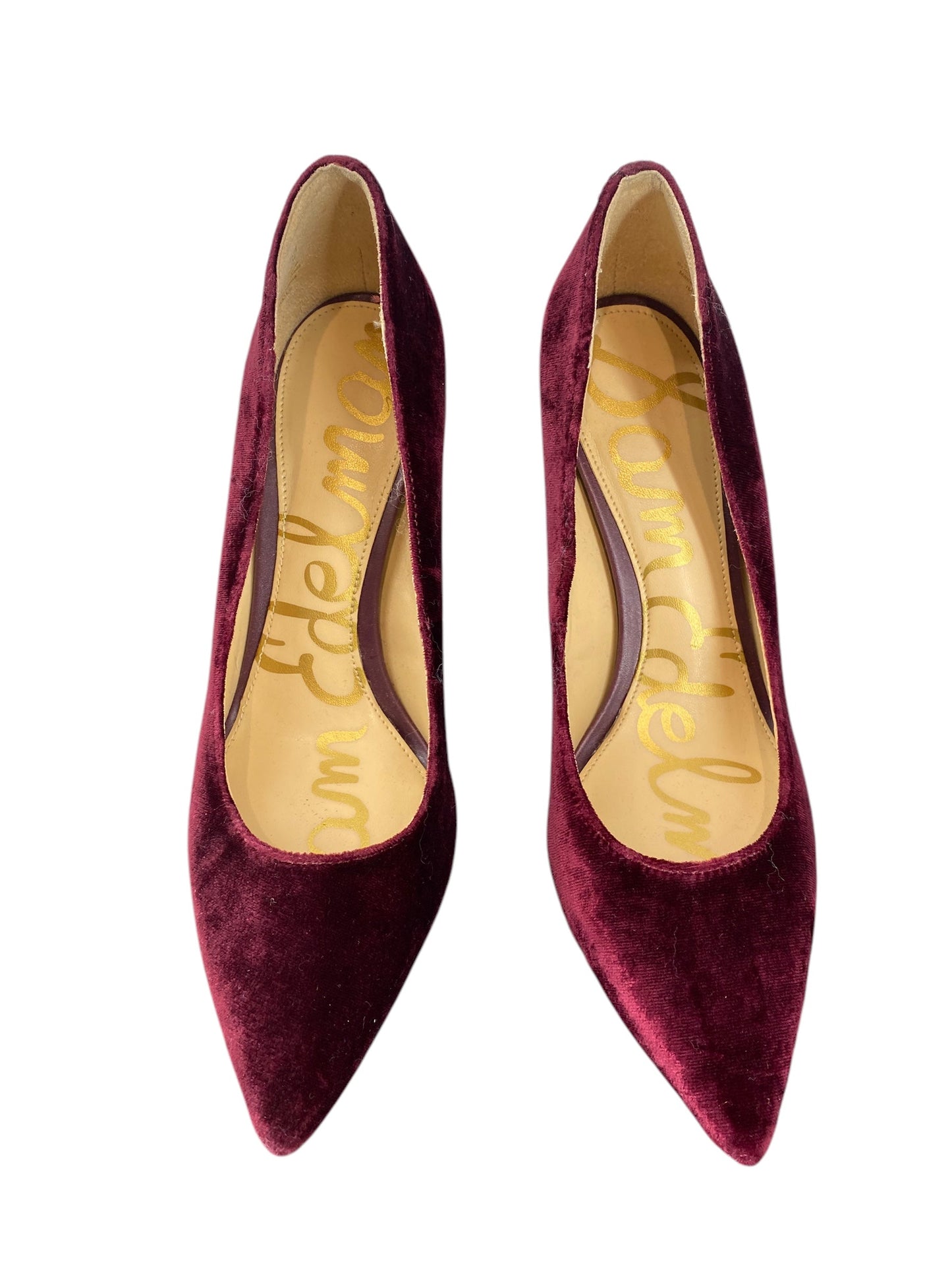 Shoes Heels Stiletto By Sam Edelman In Maroon, Size: 5