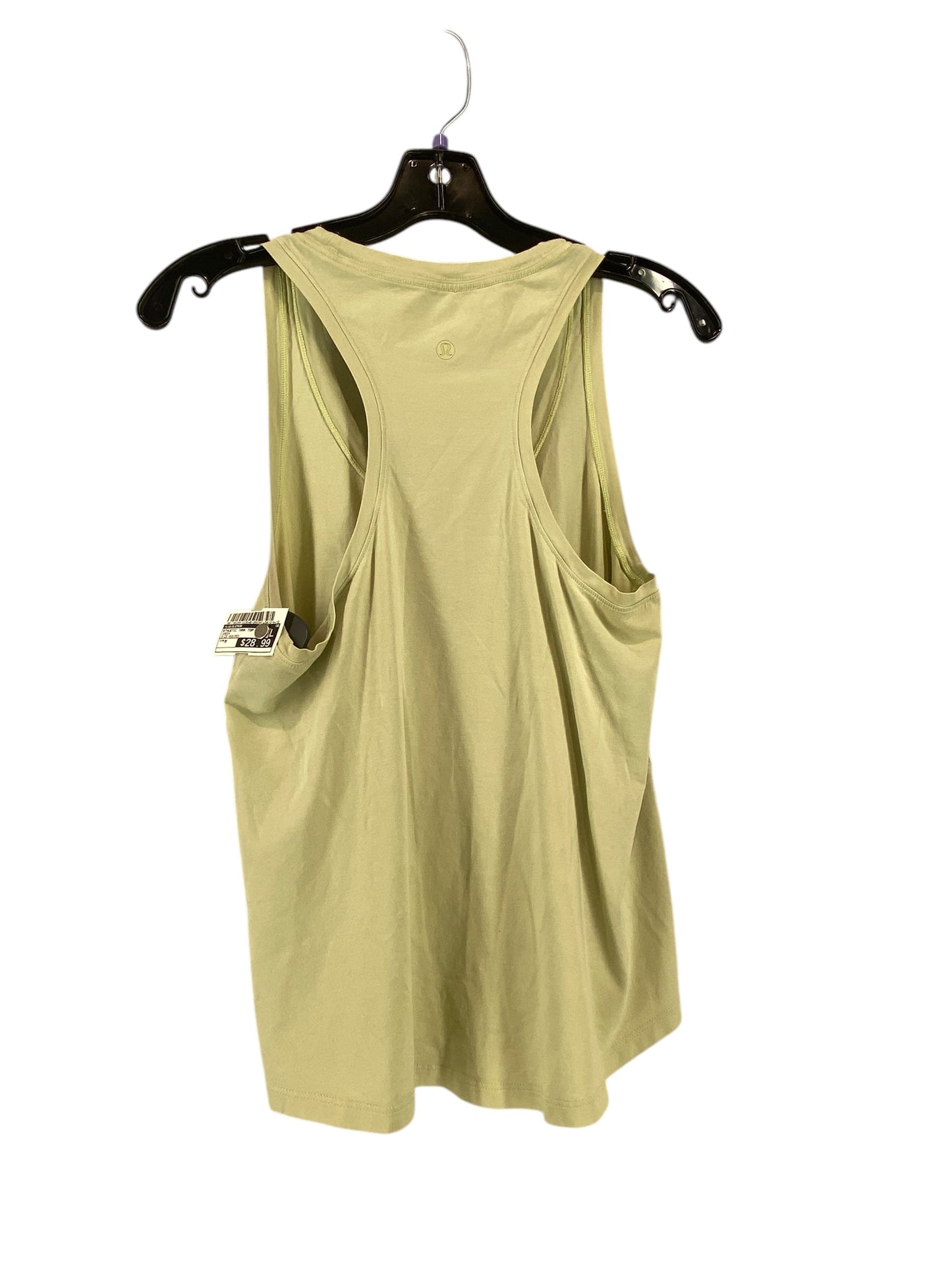 Athletic Tank Top By Lululemon In Green, Size: M