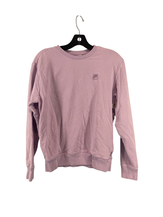 Athletic Top Long Sleeve Crewneck By Fila In Purple, Size: S