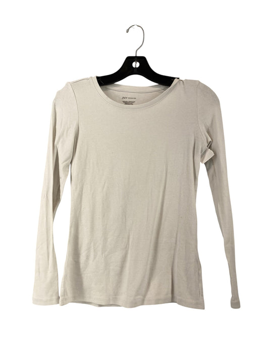 Top Long Sleeve By Jones New York In White, Size: Xs