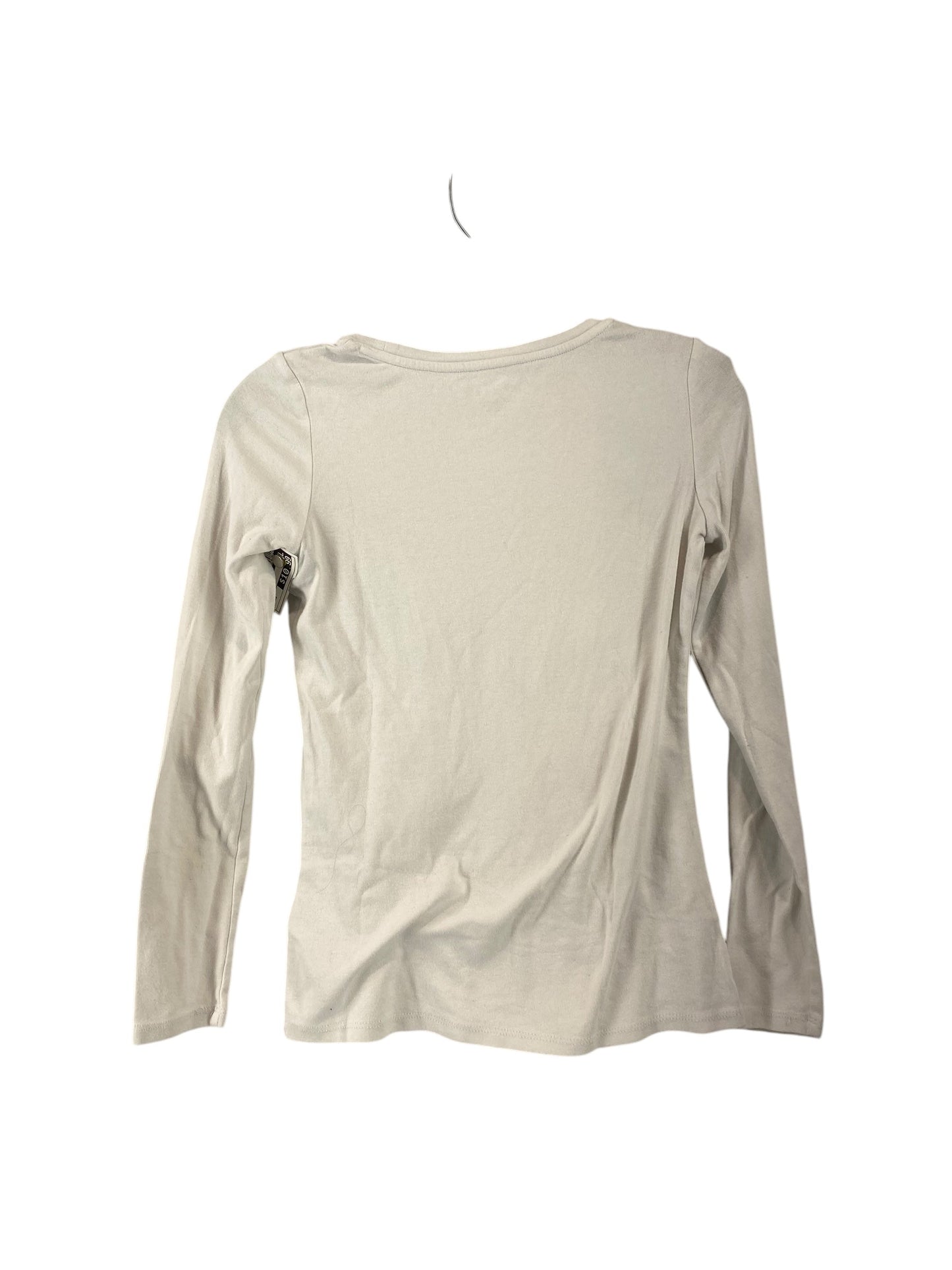 Top Long Sleeve By Jones New York In White, Size: Xs