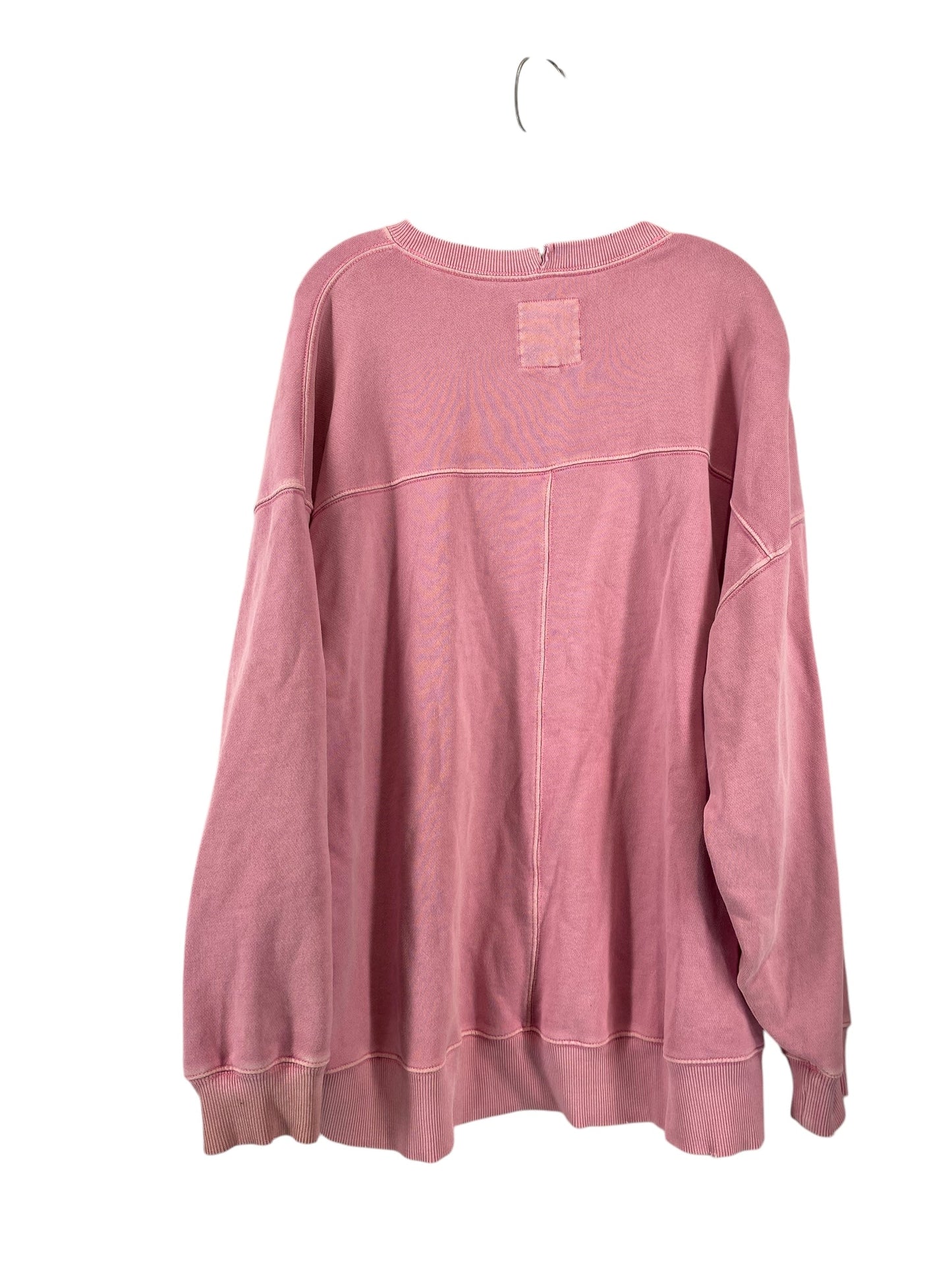 Sweatshirt Crewneck By Aerie In Pink, Size: L