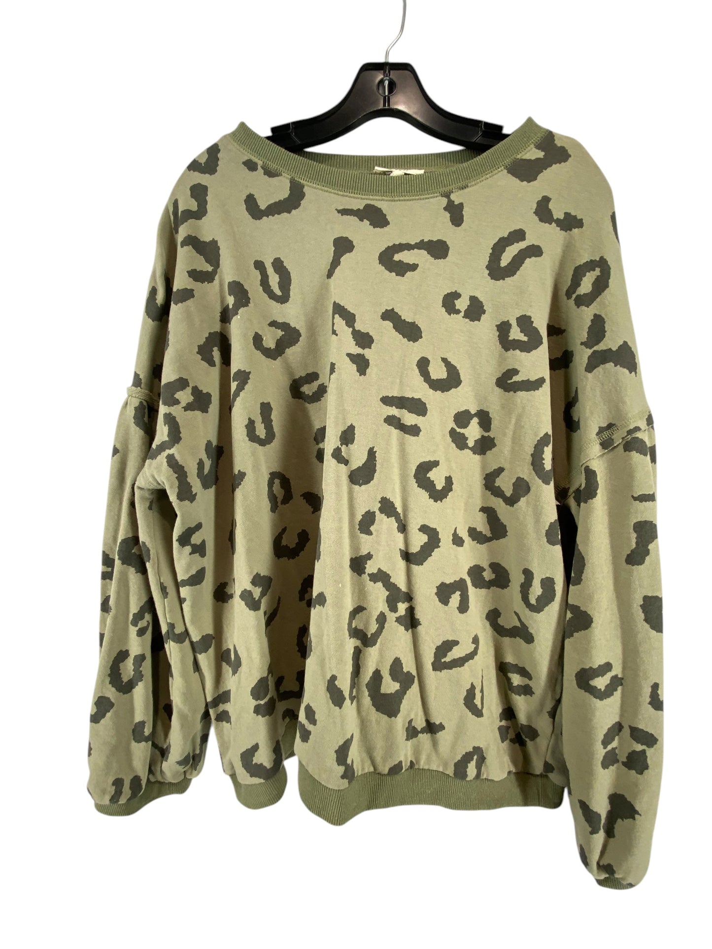 Sweatshirt Crewneck By Easel In Green, Size: 1x