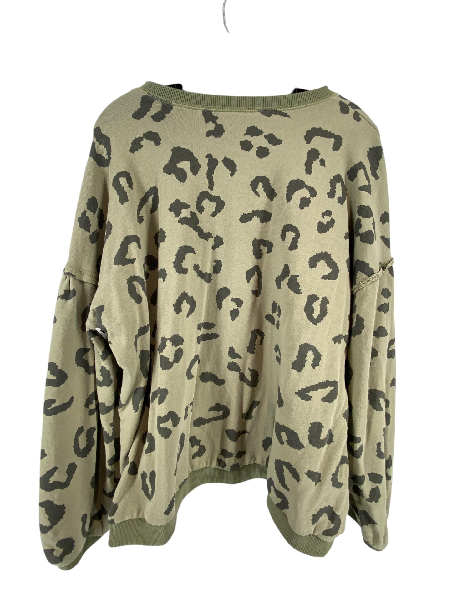 Sweatshirt Crewneck By Easel In Green, Size: 1x