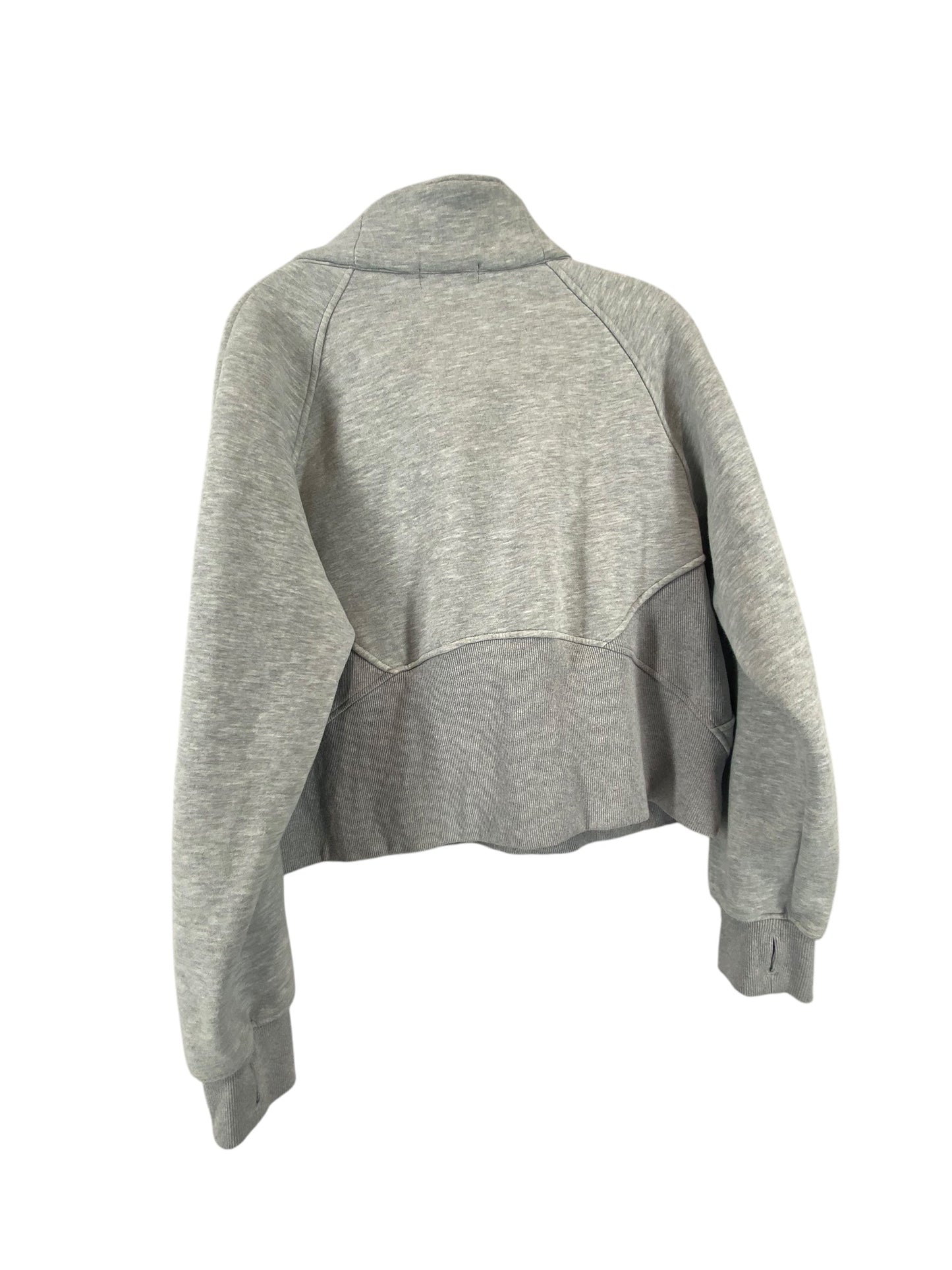 Athletic Top Long Sleeve Crewneck By Clothes Mentor In Grey, Size: M