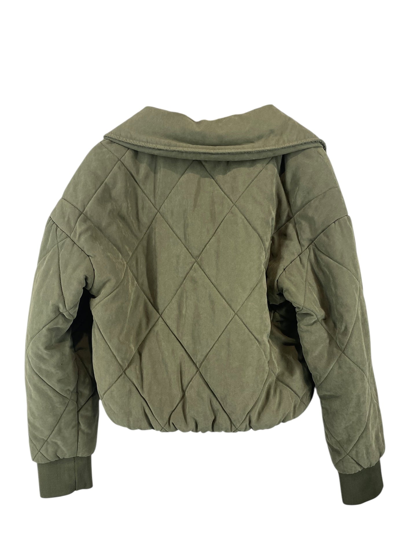 Jacket Puffer & Quilted By Ci Sono In Green, Size: L