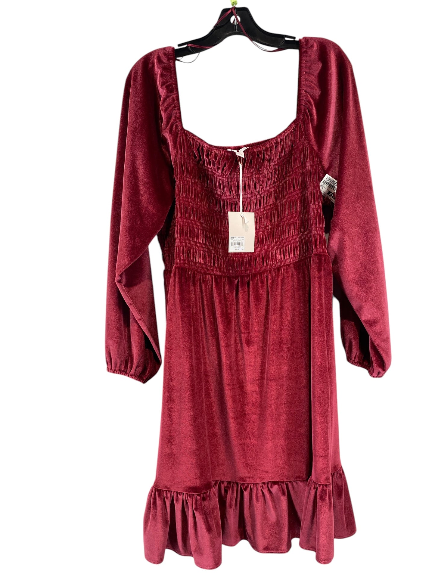 Dress Casual Short By Lc Lauren Conrad In Red, Size: L