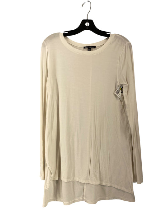 Tunic Long Sleeve By Cable And Gauge In White, Size: M