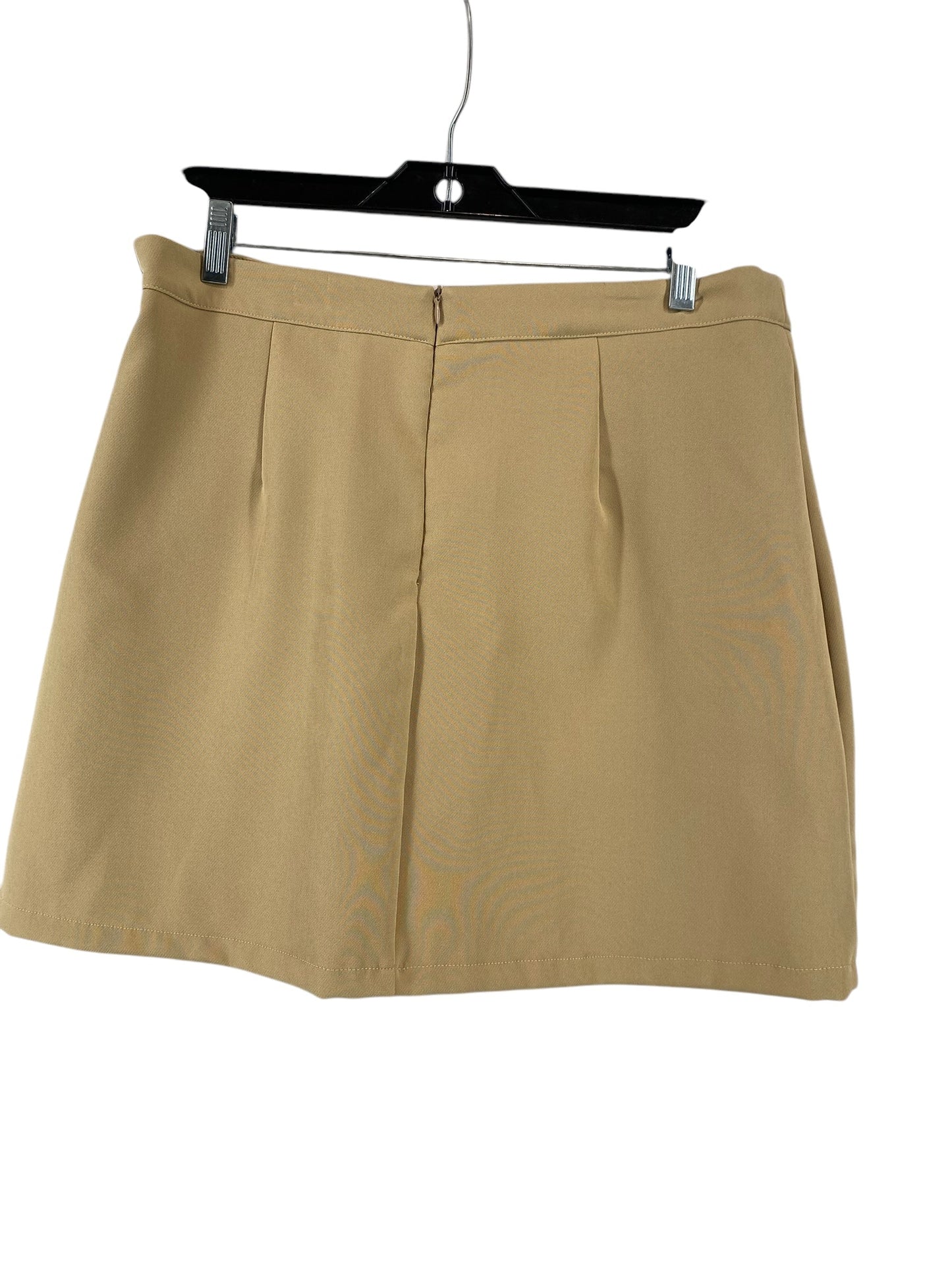 Skirt Mini & Short By Clothes Mentor In Tan, Size: 2x