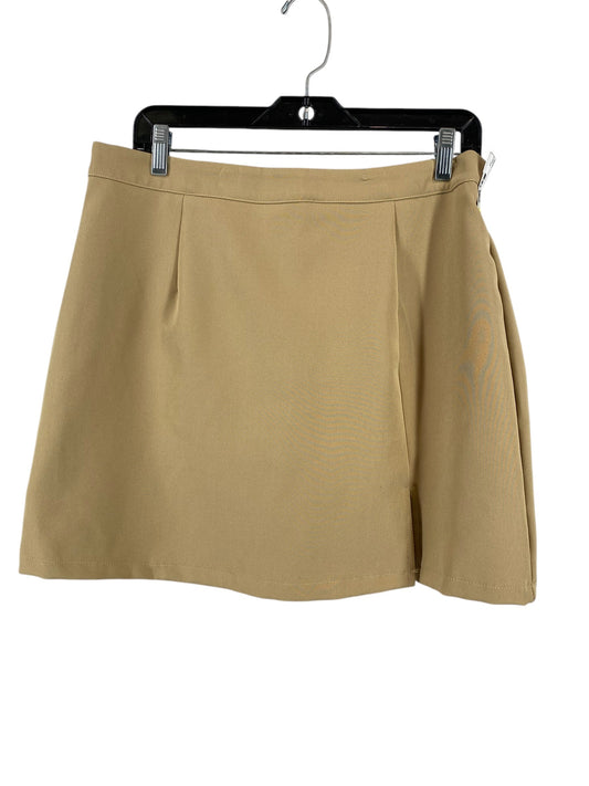 Skirt Mini & Short By Clothes Mentor In Tan, Size: 2x