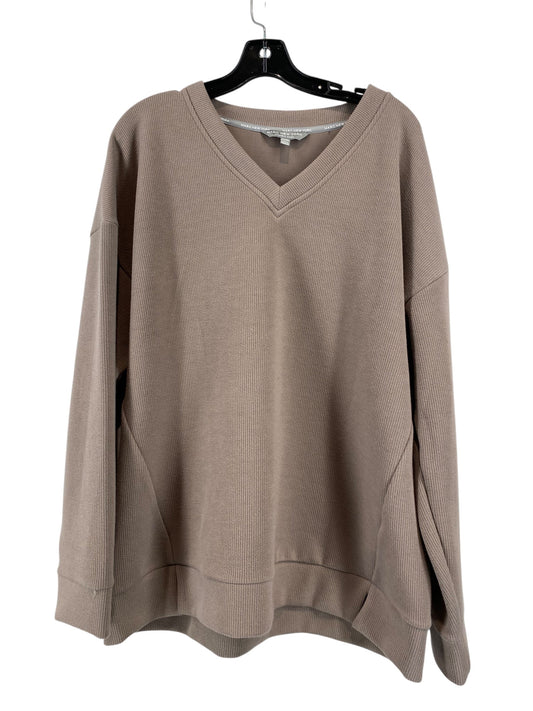 Sweatshirt Crewneck By Marc New York In Brown, Size: 2x