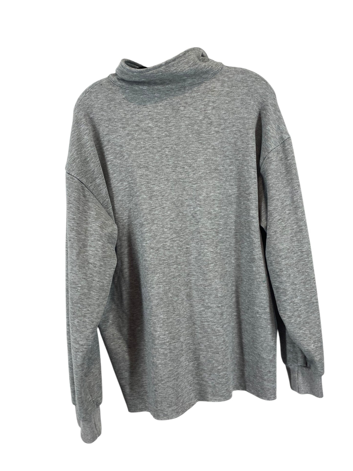 Sweatshirt Collar By Clothes Mentor In Grey, Size: L