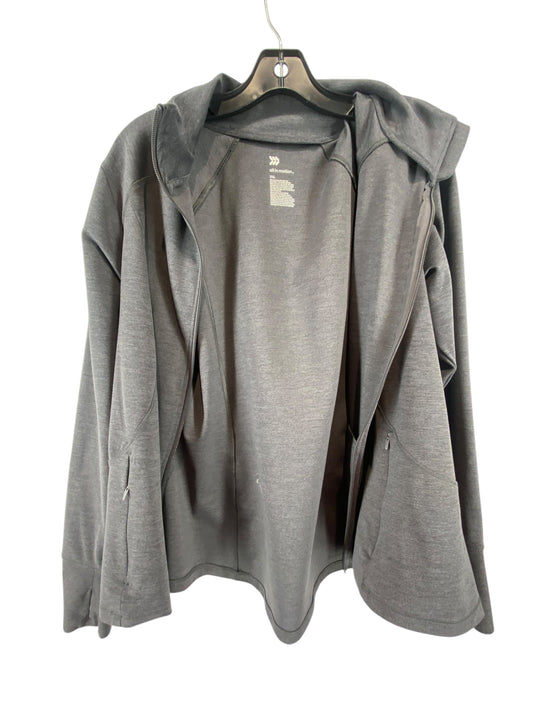 Athletic Jacket By All In Motion In Grey, Size: 2x