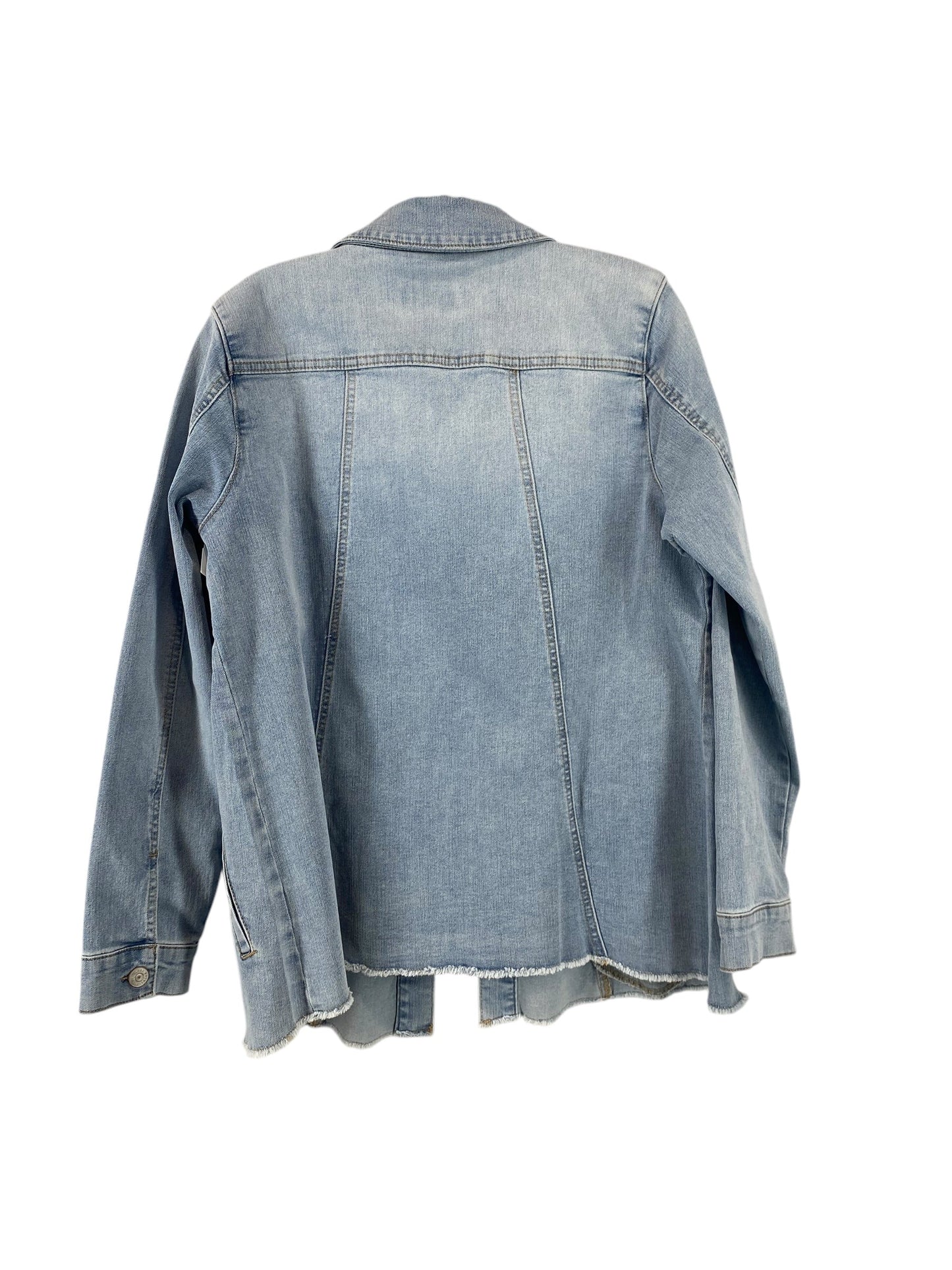 Jacket Denim By Logo In Blue Denim, Size: 8