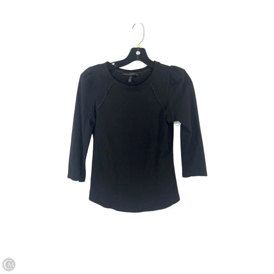 Top Long Sleeve By White House Black Market In Black, Size: Xs