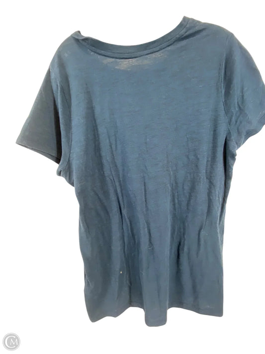 Top Short Sleeve Basic By Mossimo In Blue, Size: 2x