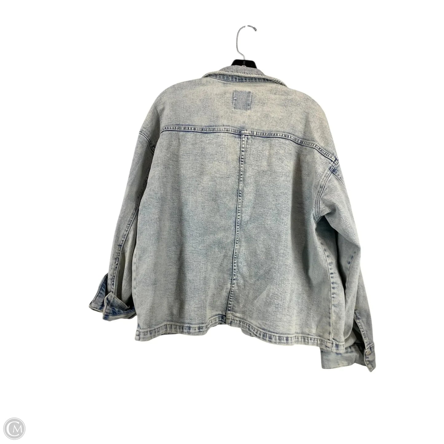 Jacket Denim By So In Blue Denim, Size: M