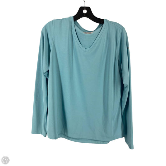 Top Long Sleeve By Columbia In Blue, Size: L