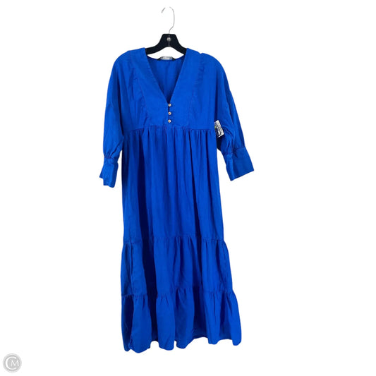 Dress Casual Maxi By Zara In Blue, Size: M