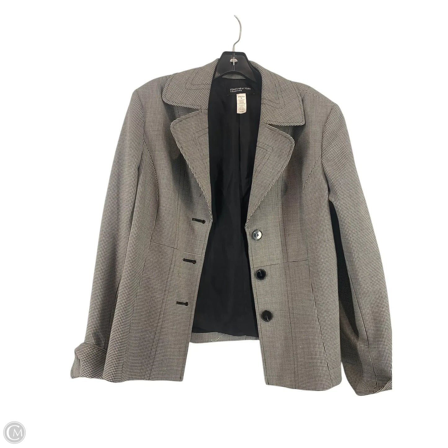 Blazer By Jones New York In Black & White, Size: 16