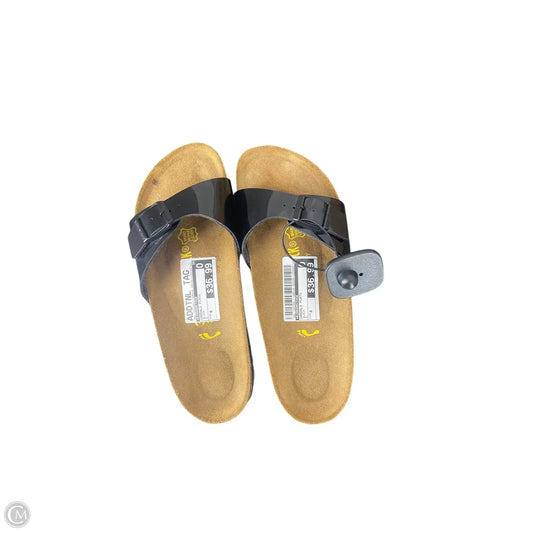 Sandals Flats By Birkenstock In Black, Size: 6