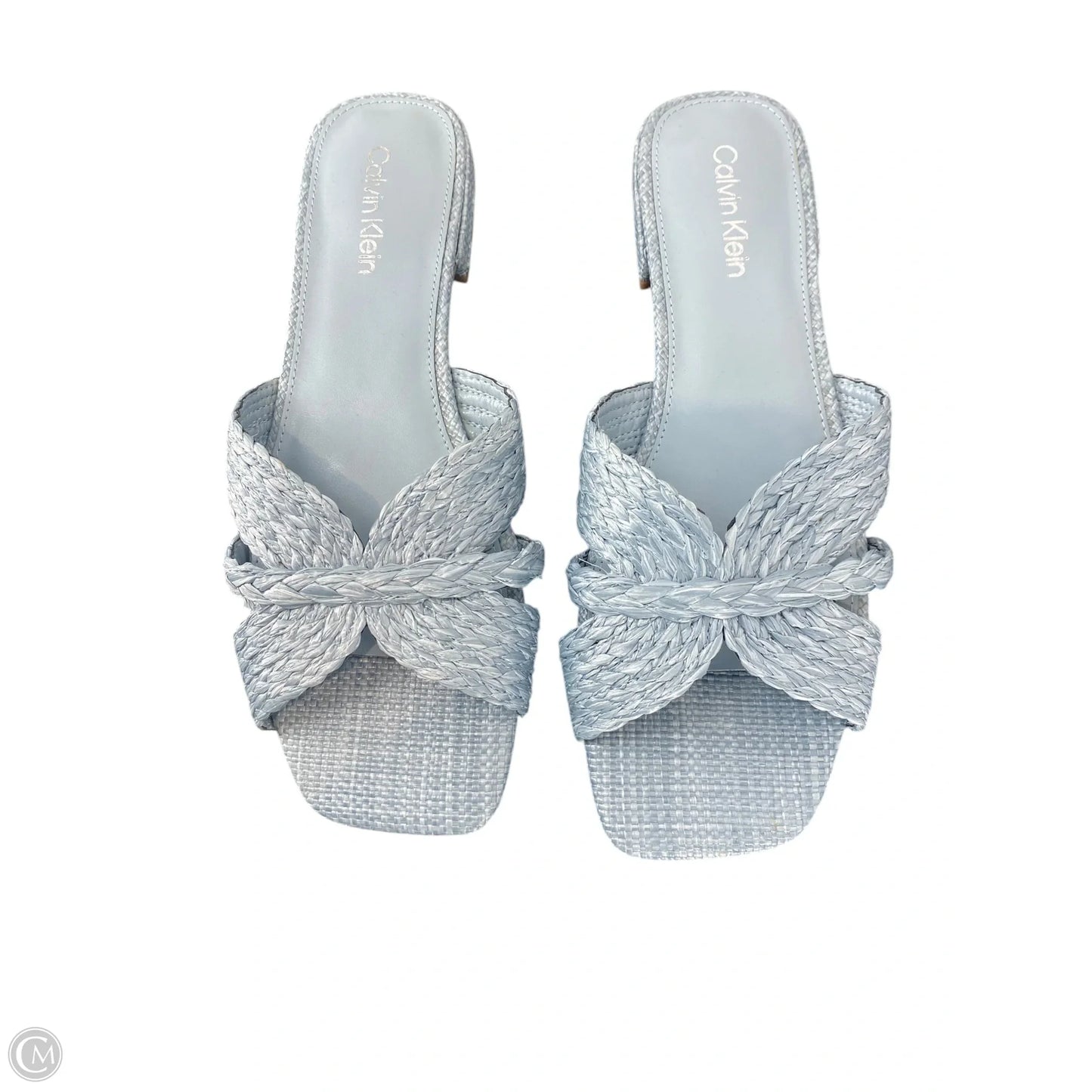 Sandals Flats By Calvin Klein In Blue, Size: 9