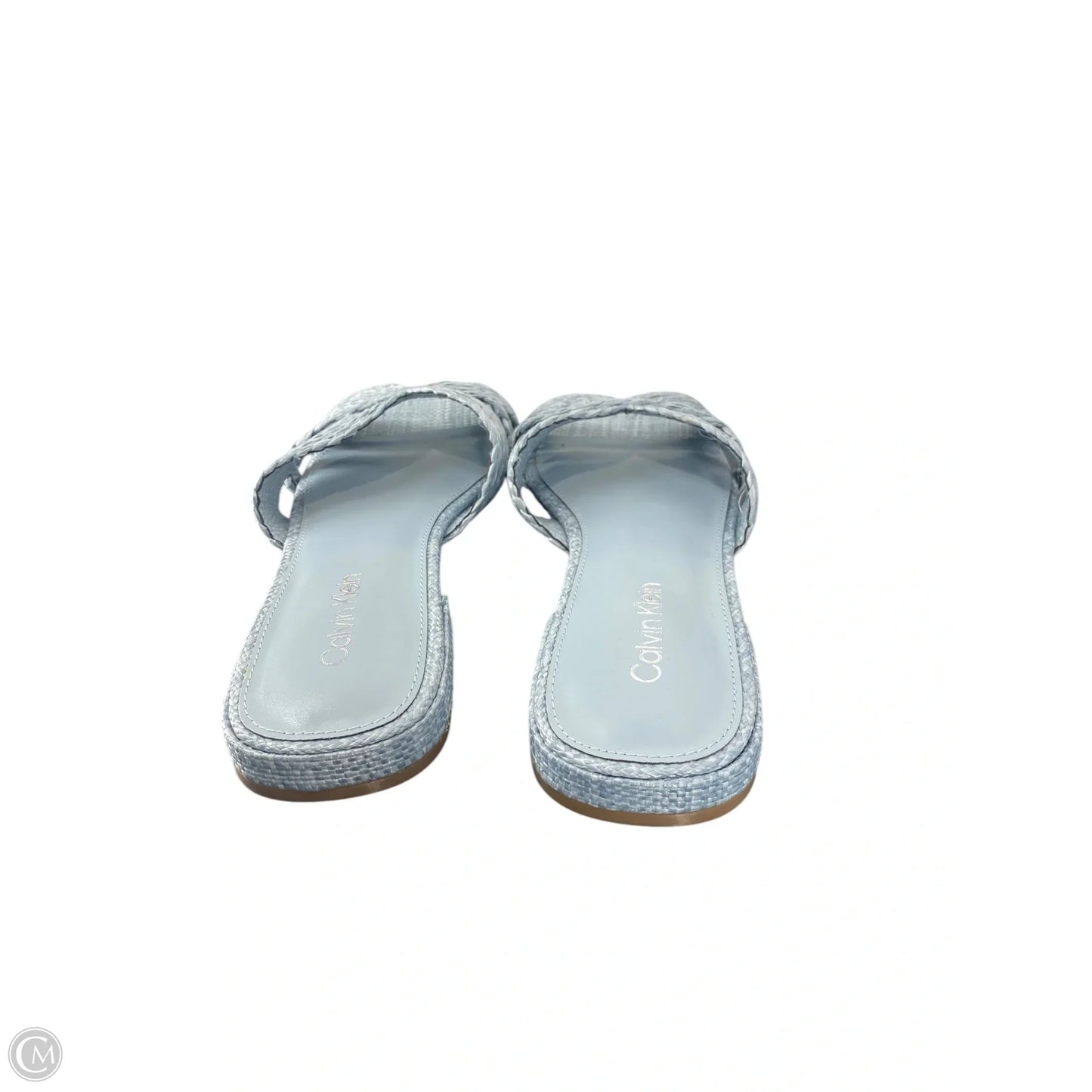 Sandals Flats By Calvin Klein In Blue, Size: 9
