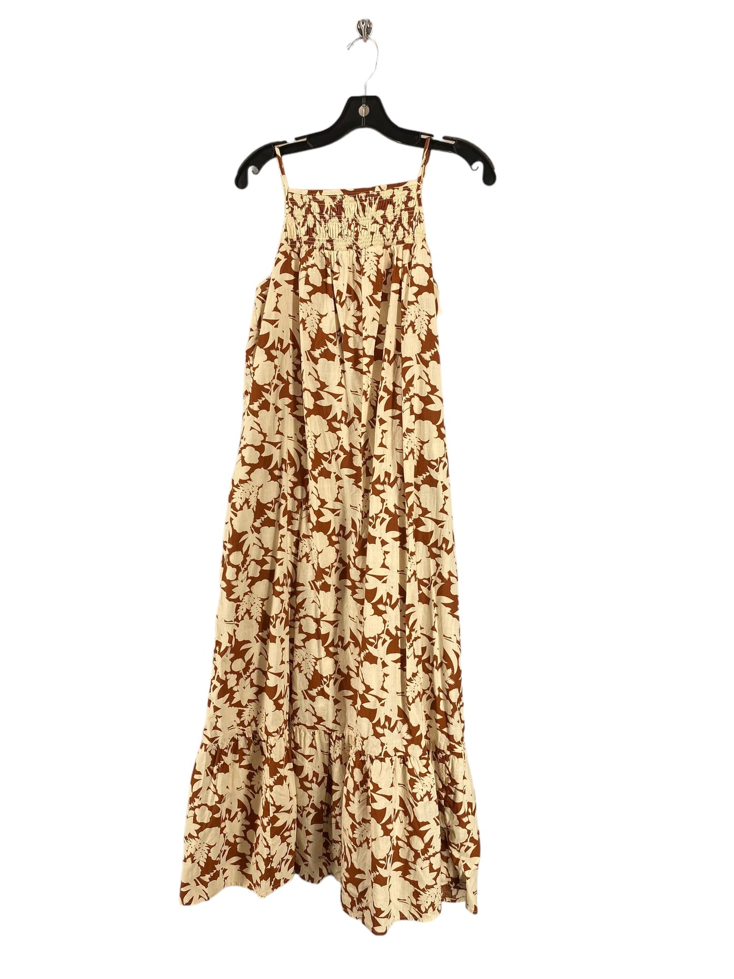 Brown Dress Casual Maxi Universal Thread, Size S
