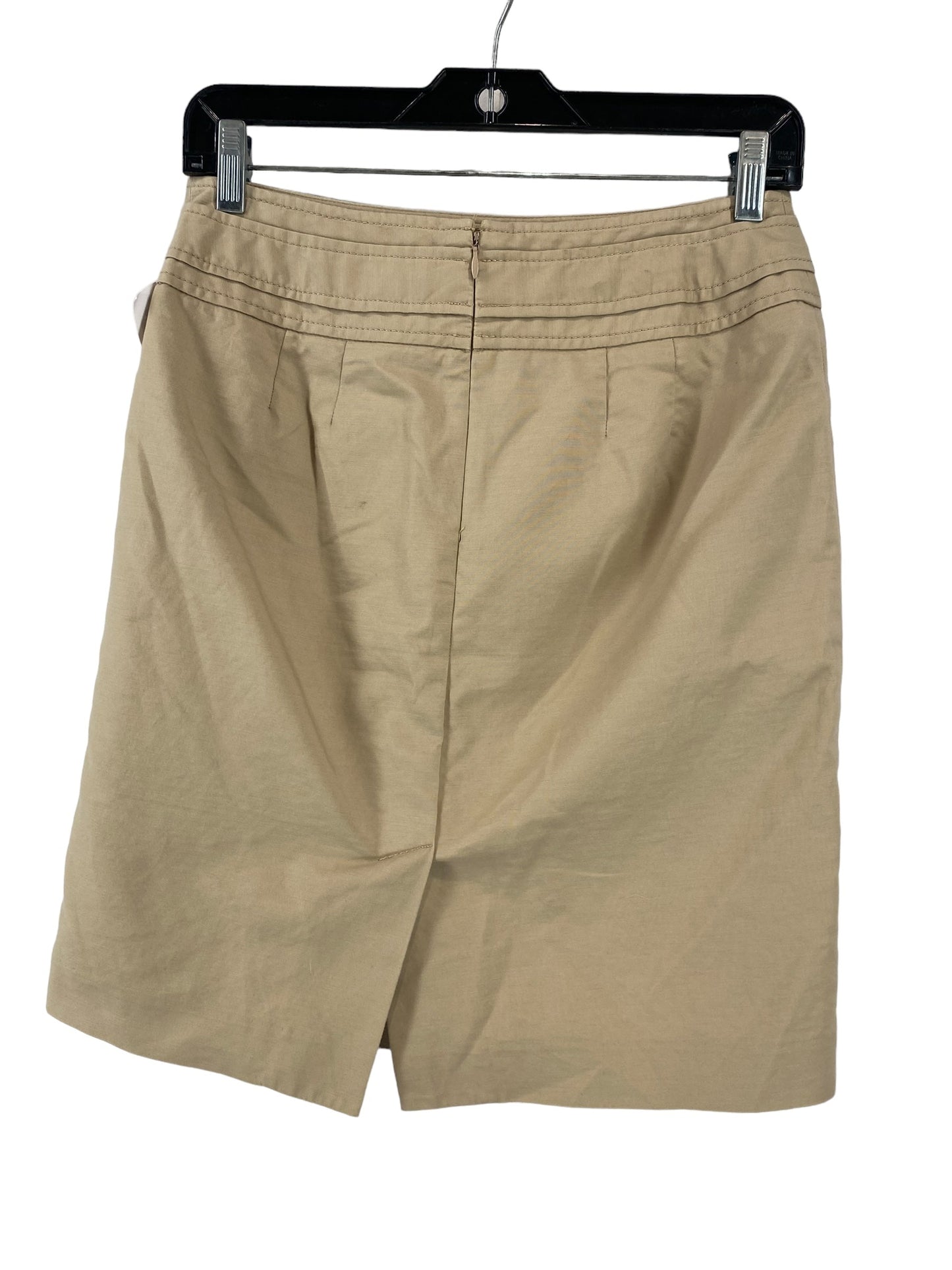 Tan Skirt Mini & Short Loft, Size 4petite