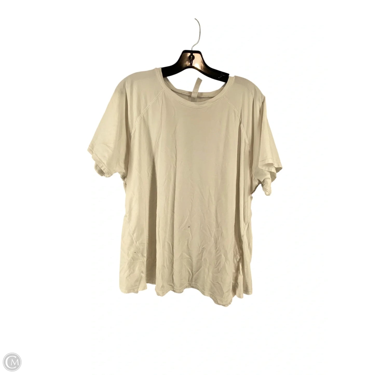 Top Short Sleeve By Cmc In White, Size: 2x