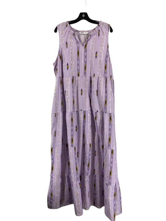 Purple Dress Casual Maxi Sonoma, Size Xxl