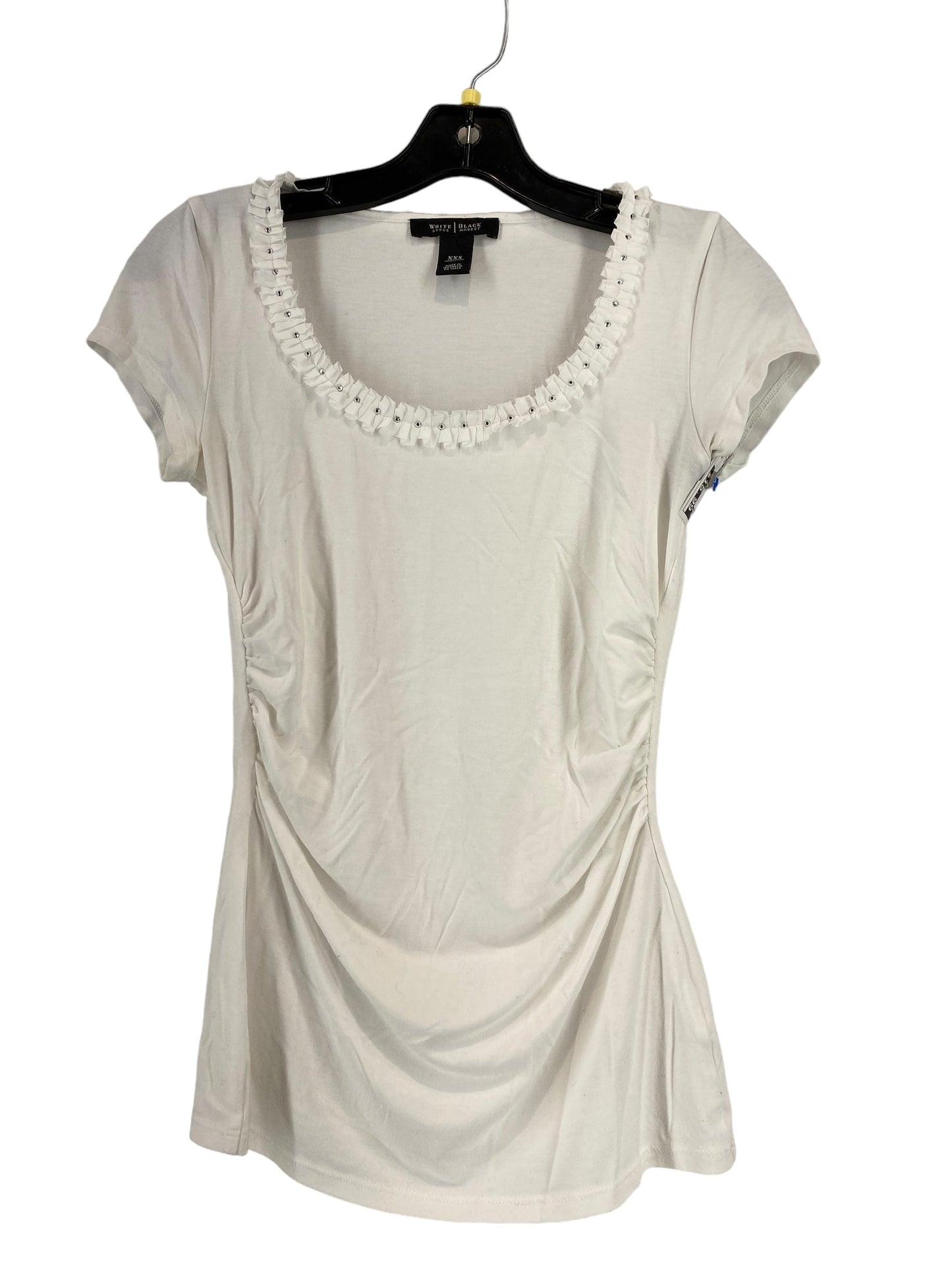 White Top Short Sleeve White House Black Market, Size Xxs