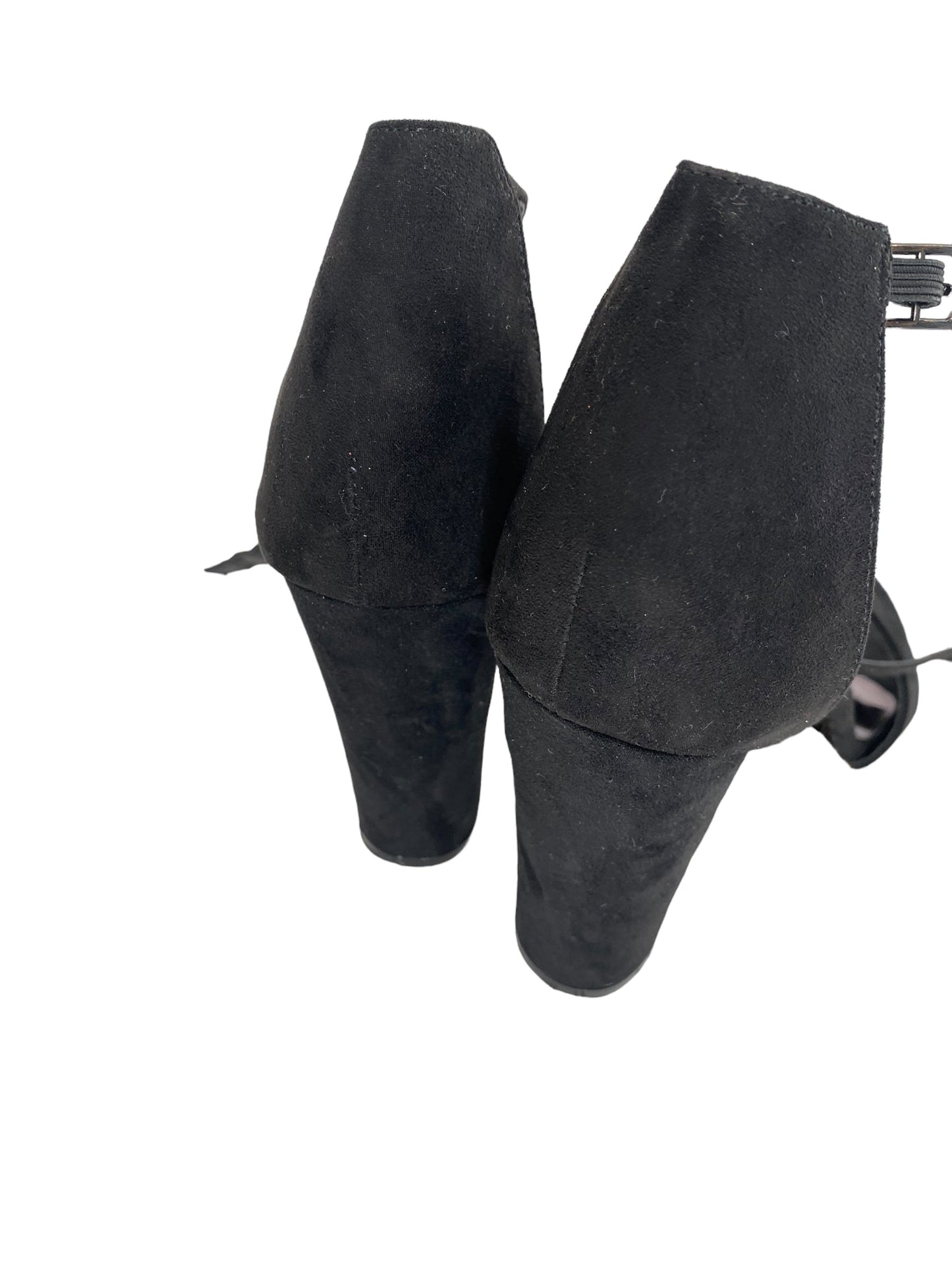 Black Shoes Heels Block Cmc, Size 8.5