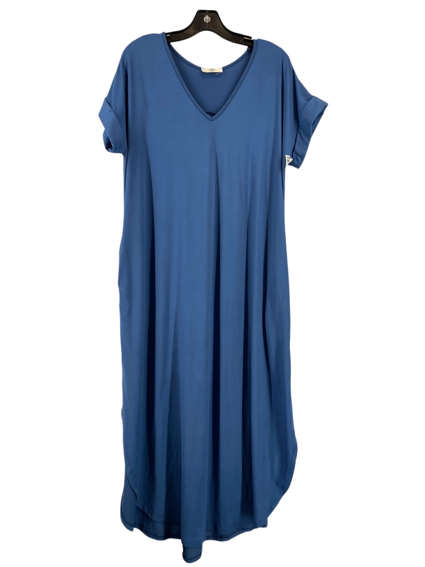Blue Dress Casual Maxi Entro, Size L