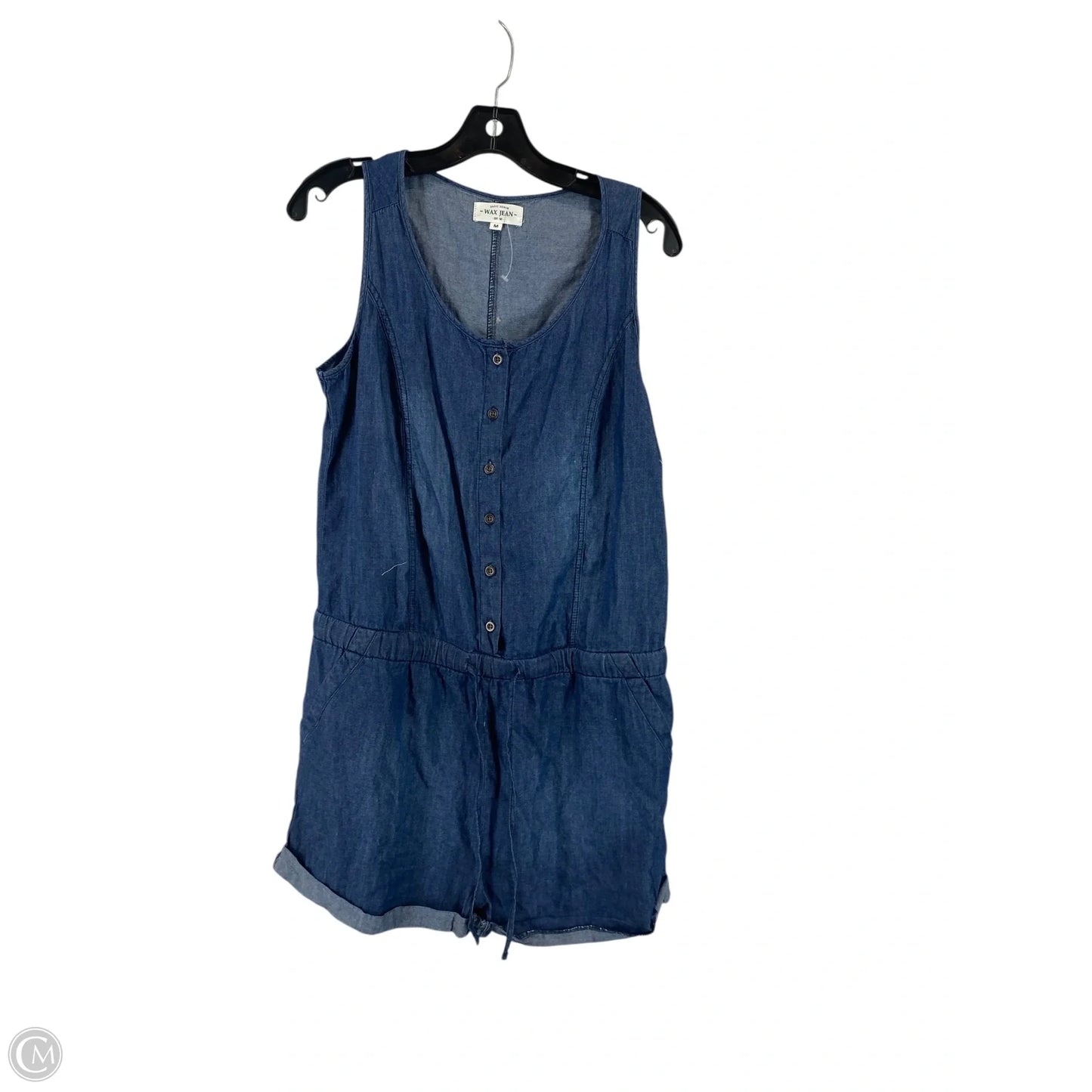 Romper By Cmc In Blue Denim, Size: M