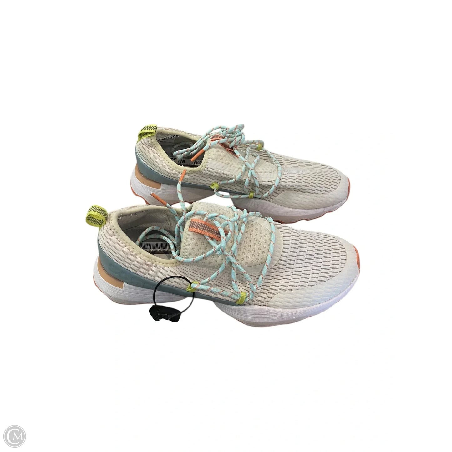 Shoes Athletic By Sorel In Green & Yellow, Size: 9.5