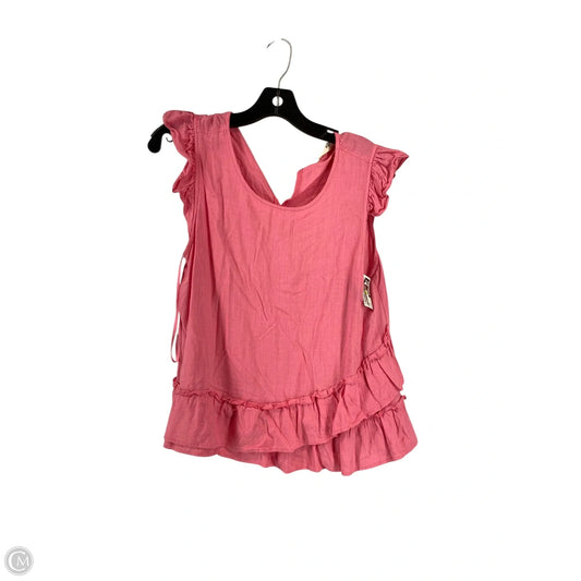 Top Sleeveless By Cmc In Pink, Size: L