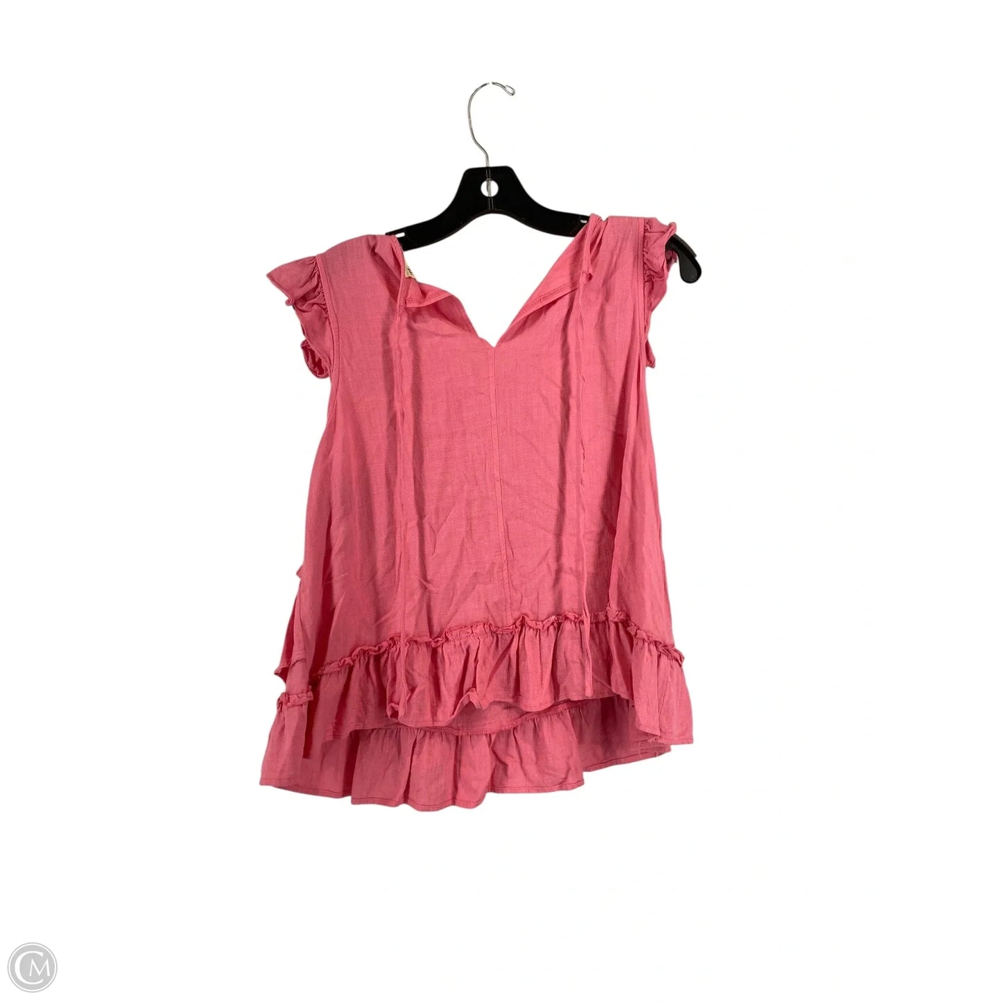 Top Sleeveless By Cmc In Pink, Size: L