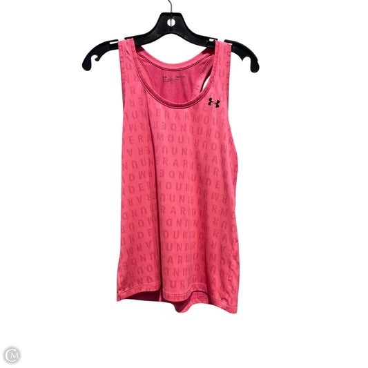 Athletic Tank Top By Under Armour In Pink, Size: S