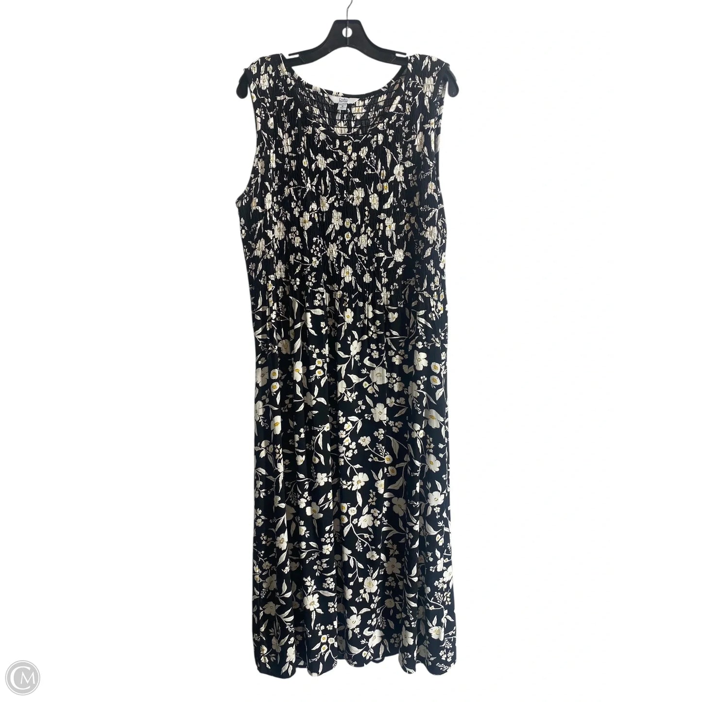 Dress Casual Maxi By Croft And Barrow In Floral Print, Size: 1x