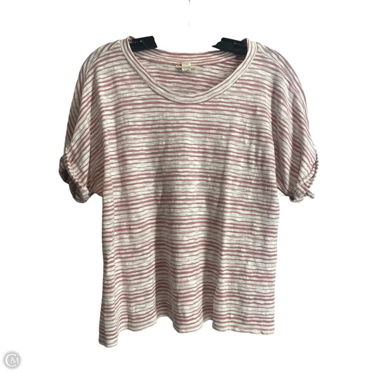 Top Short Sleeve By Ana In Striped Pattern, Size: Xl