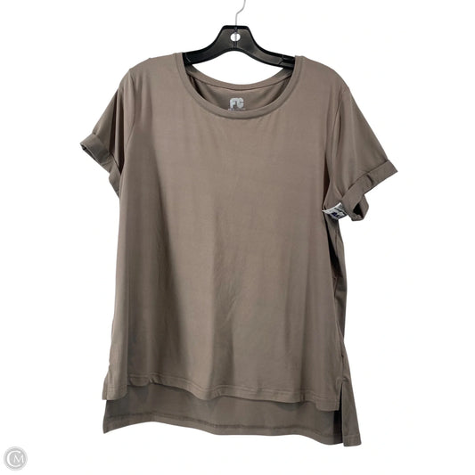 Athletic Top Short Sleeve By Cme In Grey, Size: Xl