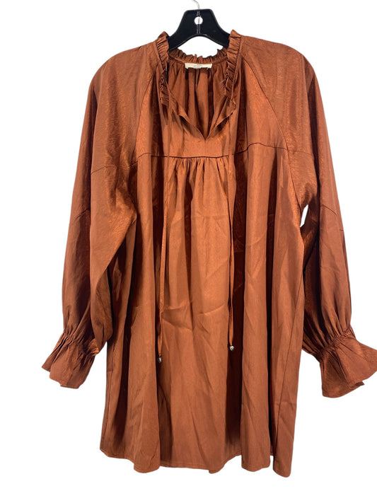 Top Long Sleeve By Entro In Bronze, Size: 2x